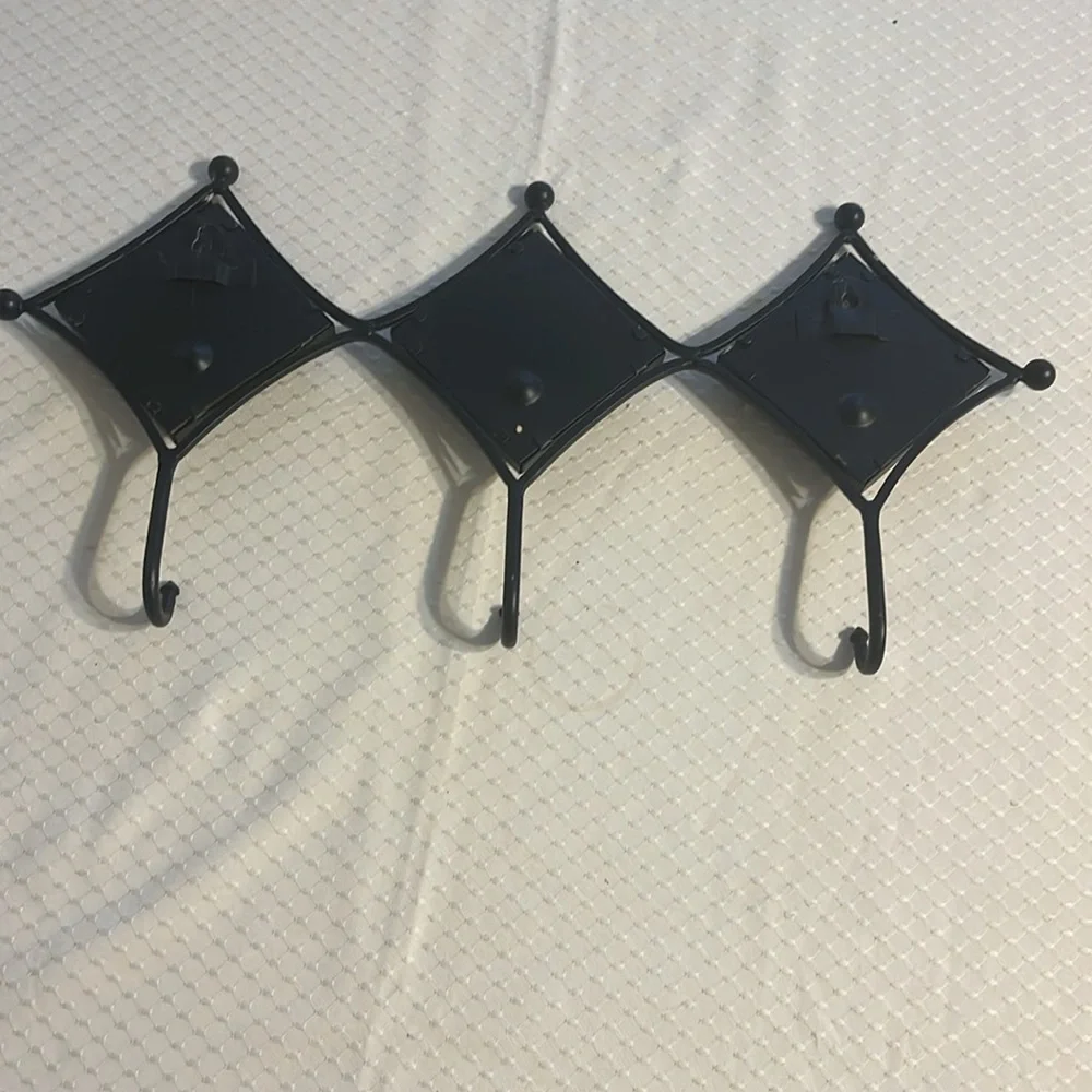Pair Ceramic Tile Hook Sunburst Suns For Purse Clothes Hanging Key Hanger